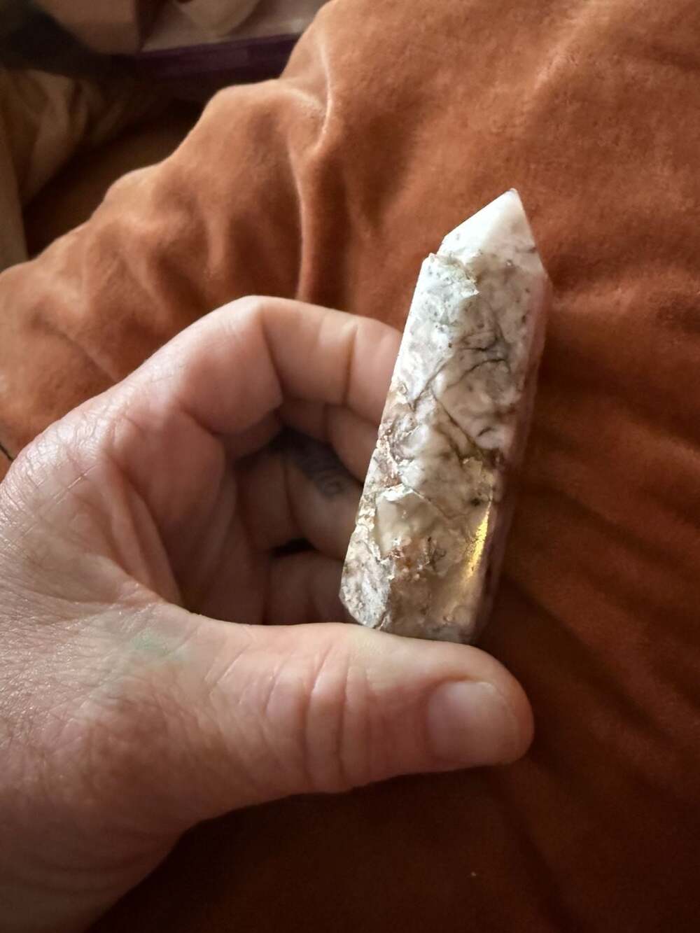 Flower Agate Crystal Tower Obelisk